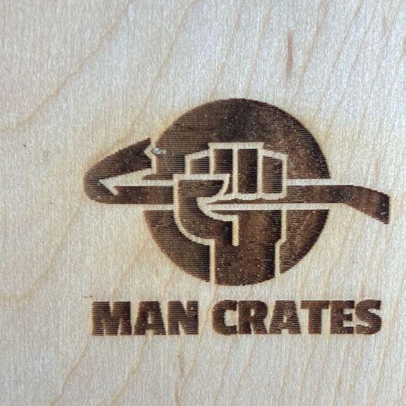Man Crates Wooden Coasters Set of 4 - Picture 6 of 7